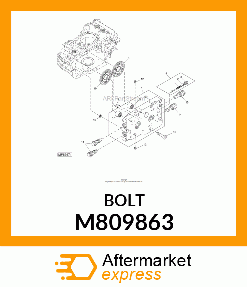 BOLT, 10 X 50 M809863