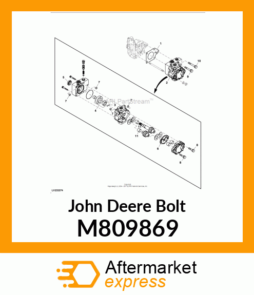 BOLT, BOLT, W/WASHER 8 X 55 M809869