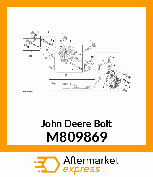 BOLT, BOLT, W/WASHER 8 X 55 M809869