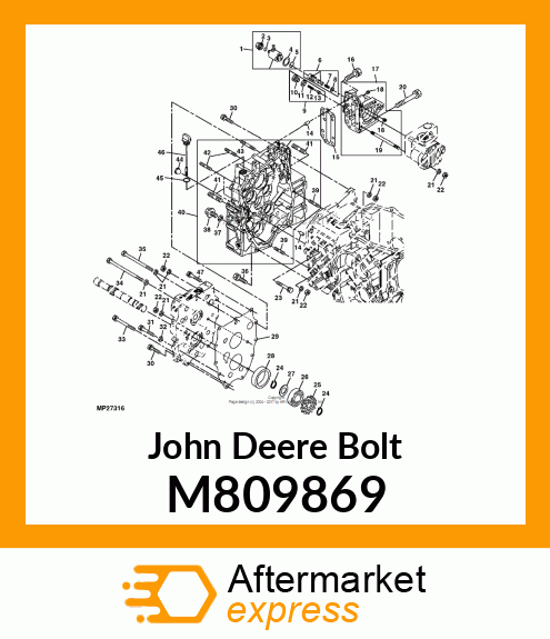 BOLT, BOLT, W/WASHER 8 X 55 M809869