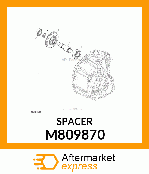 SPACER, 20 X 30 X 2 M809870