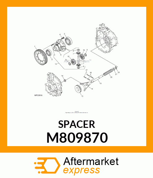 SPACER, 20 X 30 X 2 M809870