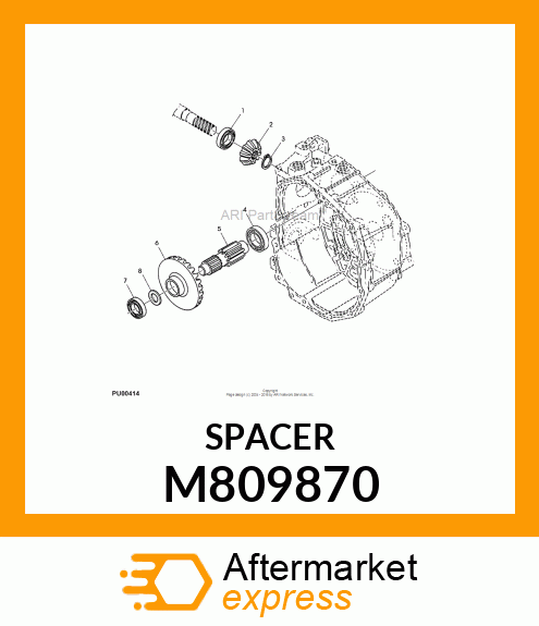 SPACER, 20 X 30 X 2 M809870