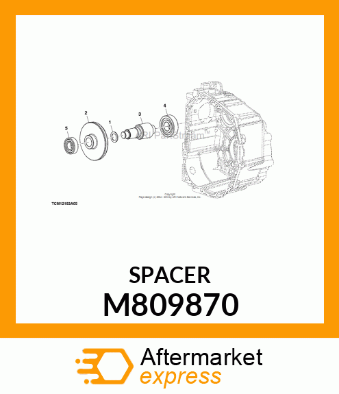 SPACER, 20 X 30 X 2 M809870