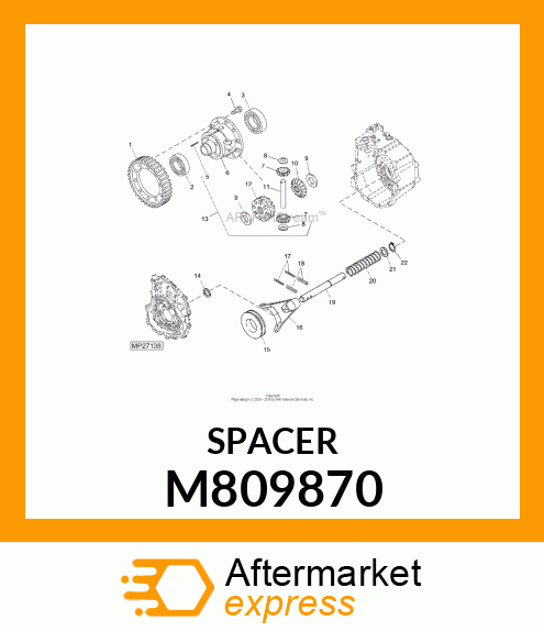 SPACER, 20 X 30 X 2 M809870