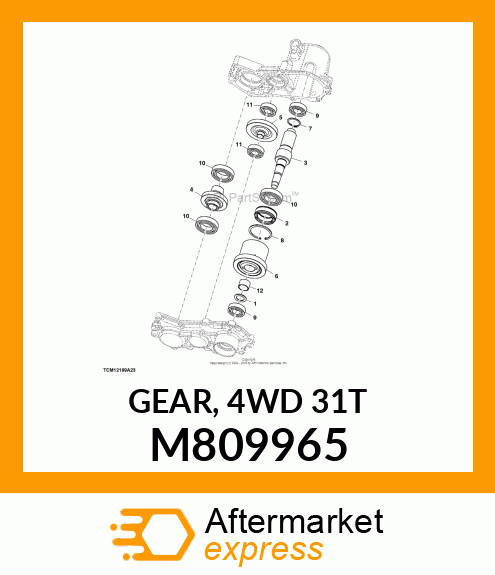 GEAR, 4WD 31T M809965