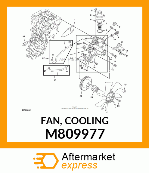 FAN, COOLING M809977