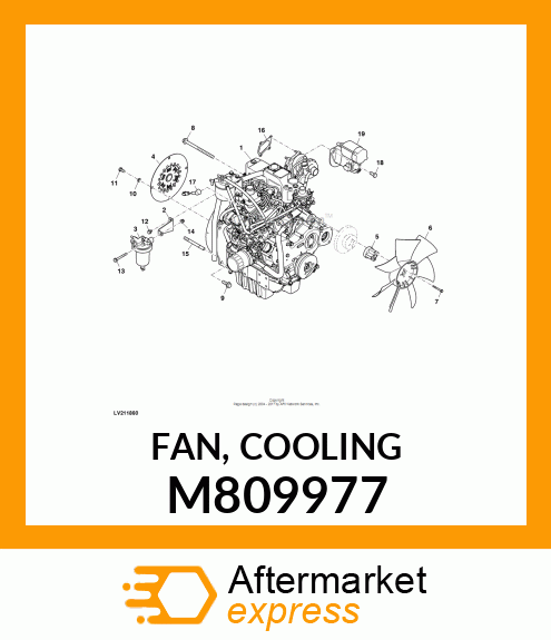 FAN, COOLING M809977