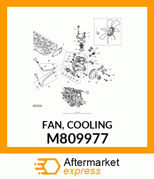 FAN, COOLING M809977