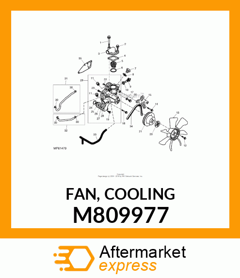 FAN, COOLING M809977