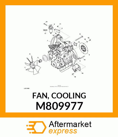 FAN, COOLING M809977