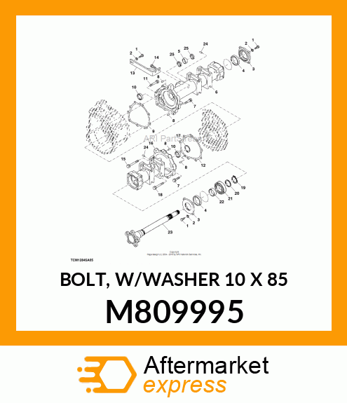 BOLT, W/WASHER 10 X 85 M809995