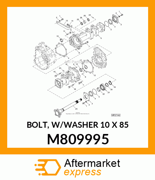 BOLT, W/WASHER 10 X 85 M809995