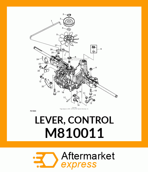 LEVER, CONTROL M810011