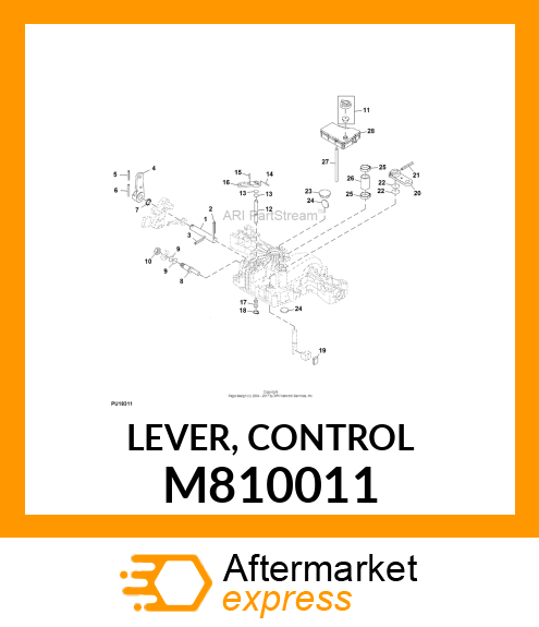 LEVER, CONTROL M810011