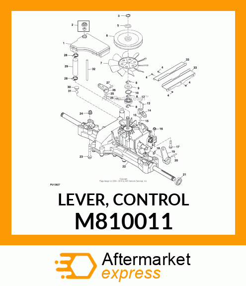 LEVER, CONTROL M810011