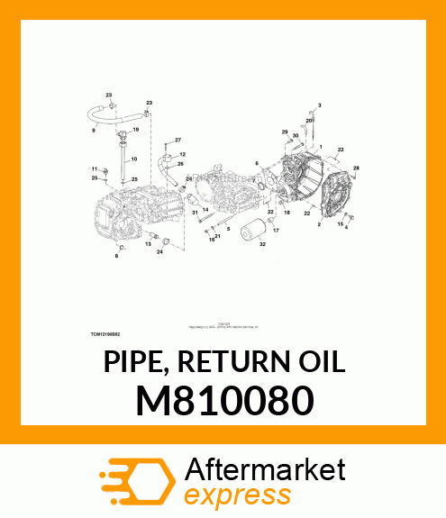 PIPE, RETURN OIL M810080