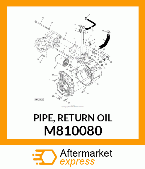 PIPE, RETURN OIL M810080