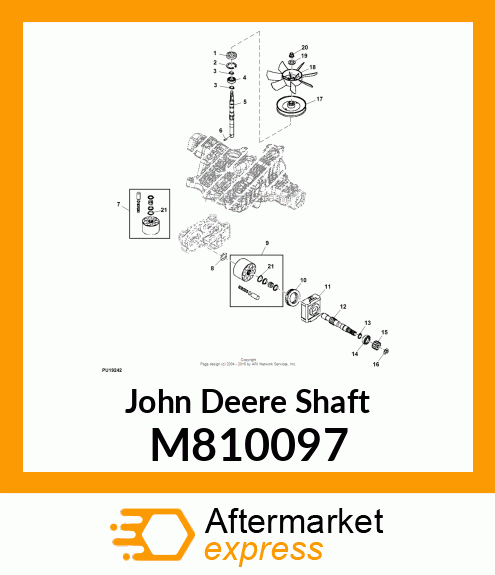 SHAFT, PUMP M810097