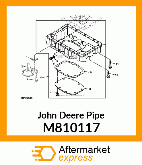 PIPE ASSEMBLY, L.O. INLET M810117