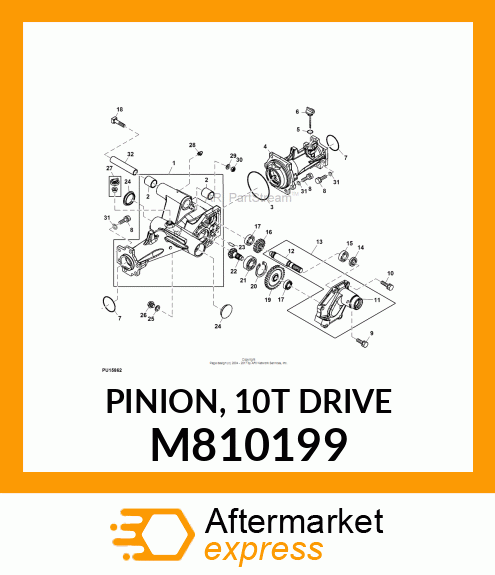 PINION, 10T DRIVE M810199