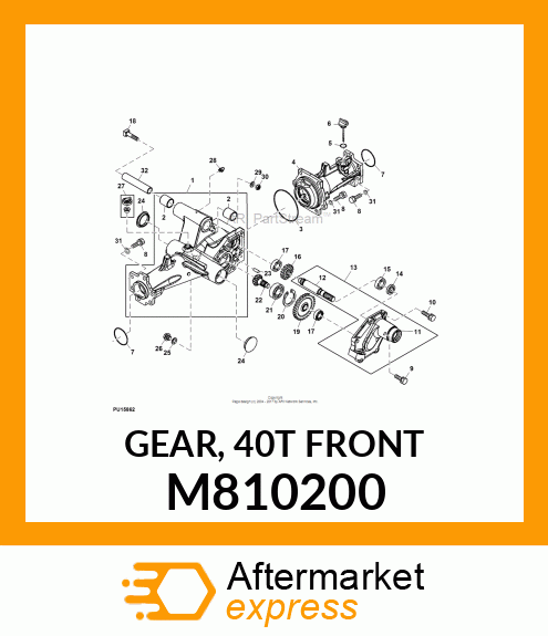 GEAR, 40T FRONT M810200