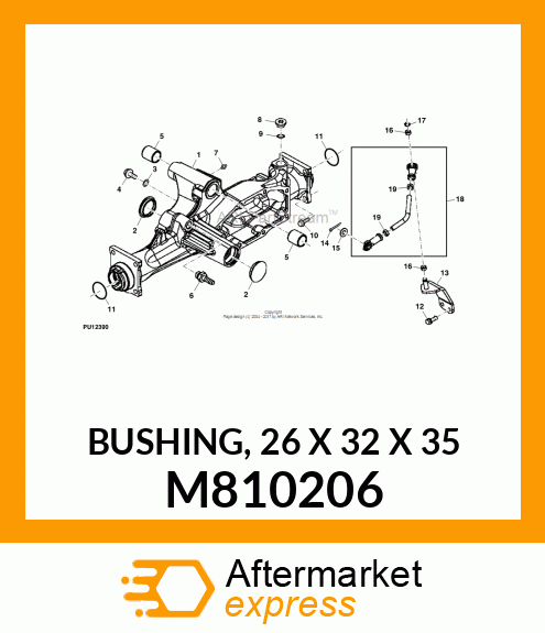 BUSHING, 26 X 32 X 35 M810206