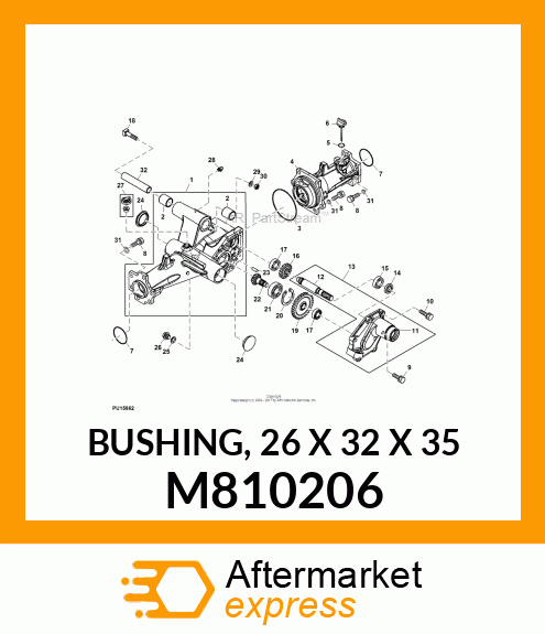 BUSHING, 26 X 32 X 35 M810206