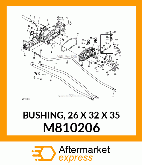 BUSHING, 26 X 32 X 35 M810206