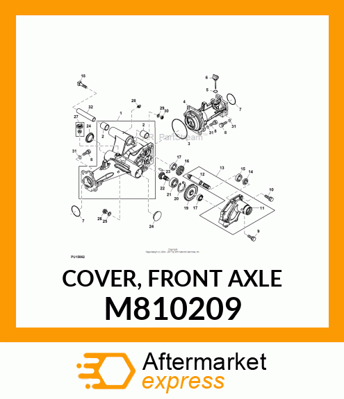 COVER, FRONT AXLE M810209