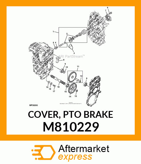 COVER, PTO BRAKE M810229