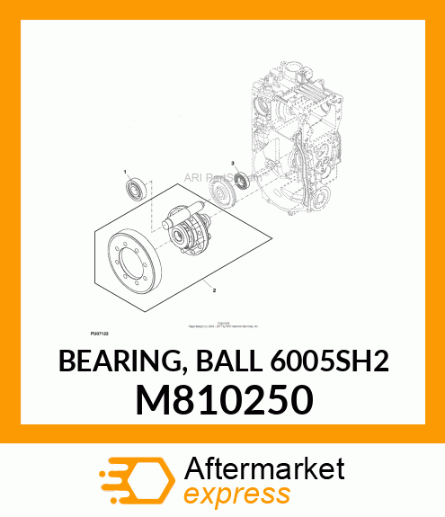 BEARING, BALL 6005SH2 M810250