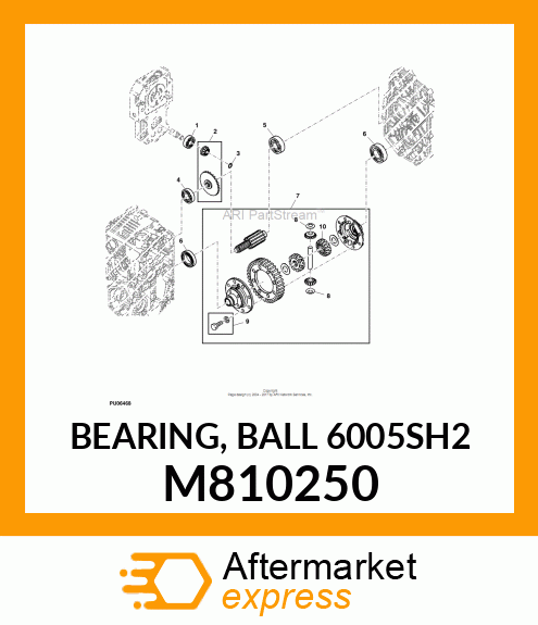 BEARING, BALL 6005SH2 M810250