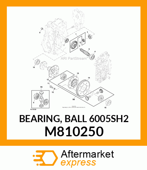 BEARING, BALL 6005SH2 M810250