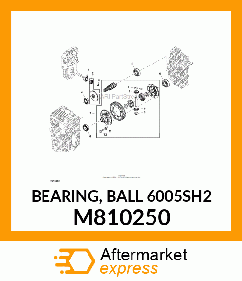 BEARING, BALL 6005SH2 M810250