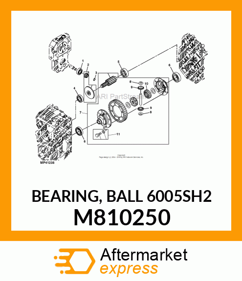 BEARING, BALL 6005SH2 M810250