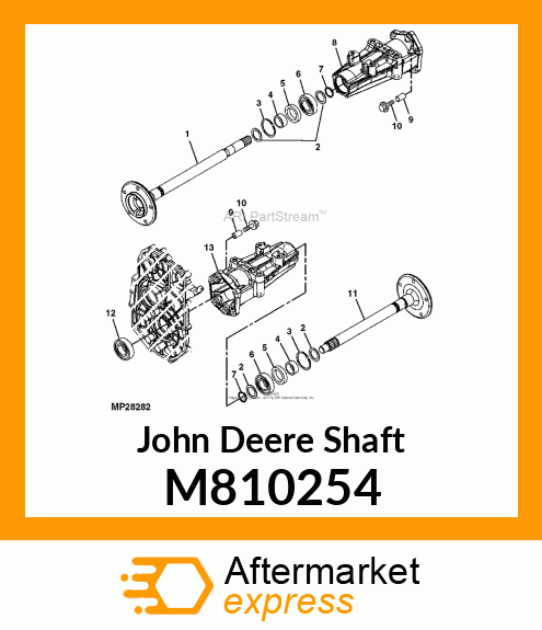 SHAFT, RH REAR AXLE M810254