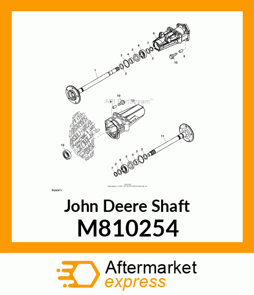 SHAFT, RH REAR AXLE M810254