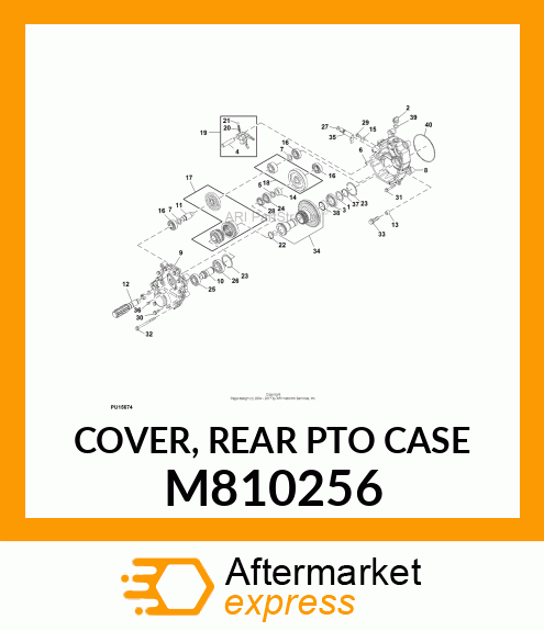 COVER, REAR PTO CASE M810256