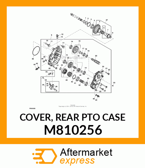 COVER, REAR PTO CASE M810256