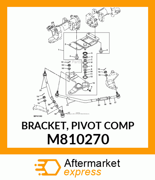 BRACKET, PIVOT COMP M810270