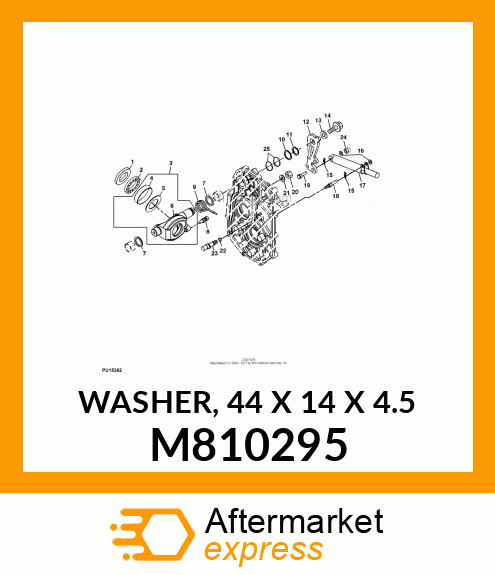 WASHER, 44 X 14 X 4.5 M810295