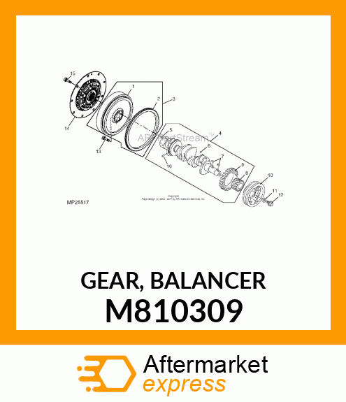 GEAR, BALANCER M810309