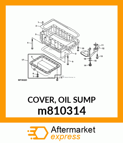 COVER, OIL SUMP m810314