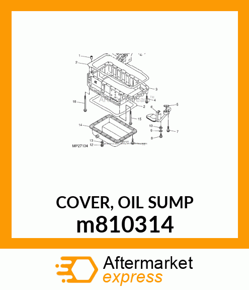 COVER, OIL SUMP m810314