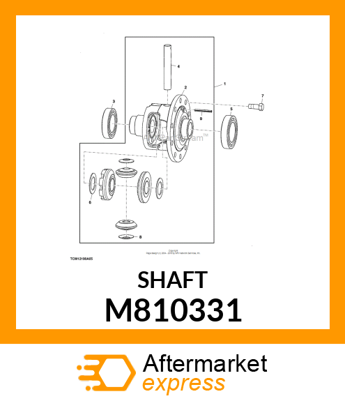 SHAFT, SHAFT, DIFF. PINION M810331