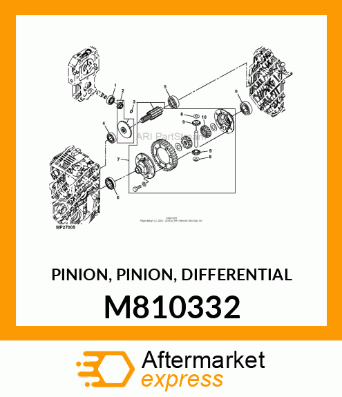 PINION, PINION, DIFFERENTIAL M810332