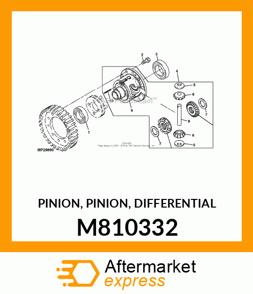 PINION, PINION, DIFFERENTIAL M810332