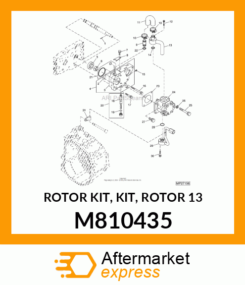 ROTOR KIT, KIT, ROTOR 13 M810435