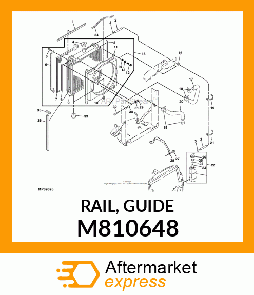 RAIL, GUIDE M810648